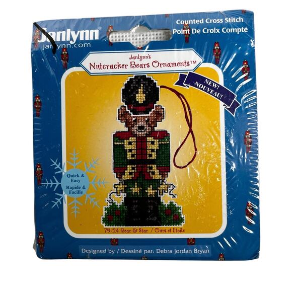 Lot of 4 Christmas Counted Cross Stitch Kits Santa Snowman Oranament New - Picture 6 of 15